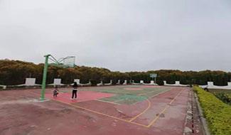 被菜地包圍的操場