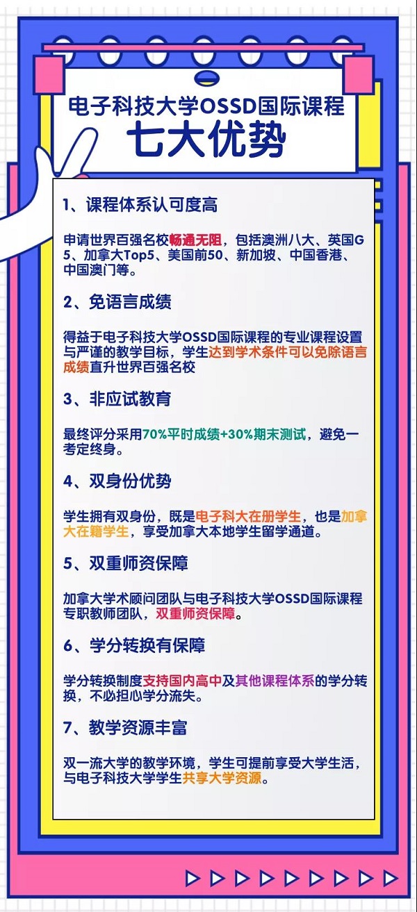成都电子科技大学OSSD国际课程