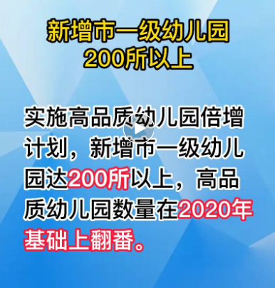 成都新增公办幼儿园学位将超6万