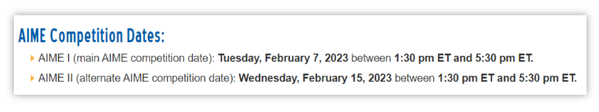 2023赛季上半年国际学科竞赛汇总！