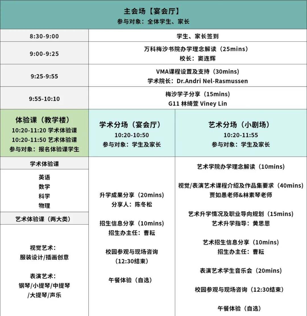 深圳万科梅沙书院：10月28日！学年首场开放日报名开启！