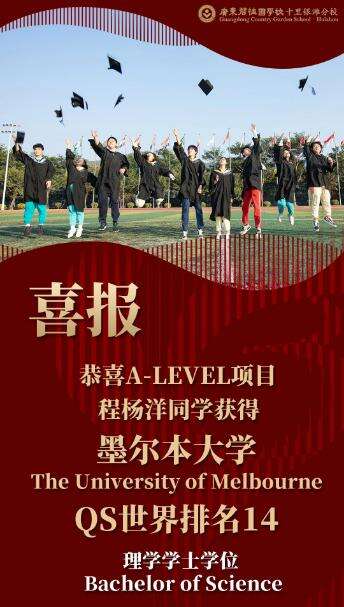 喜报！碧桂园十里银滩学校新增4份墨尔本大学offer！