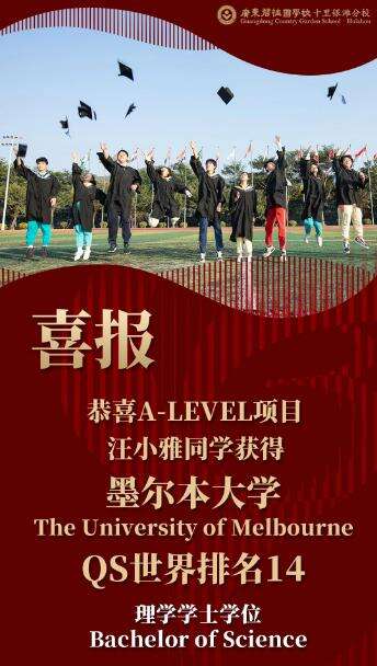 喜报！碧桂园十里银滩学校新增4份墨尔本大学offer！