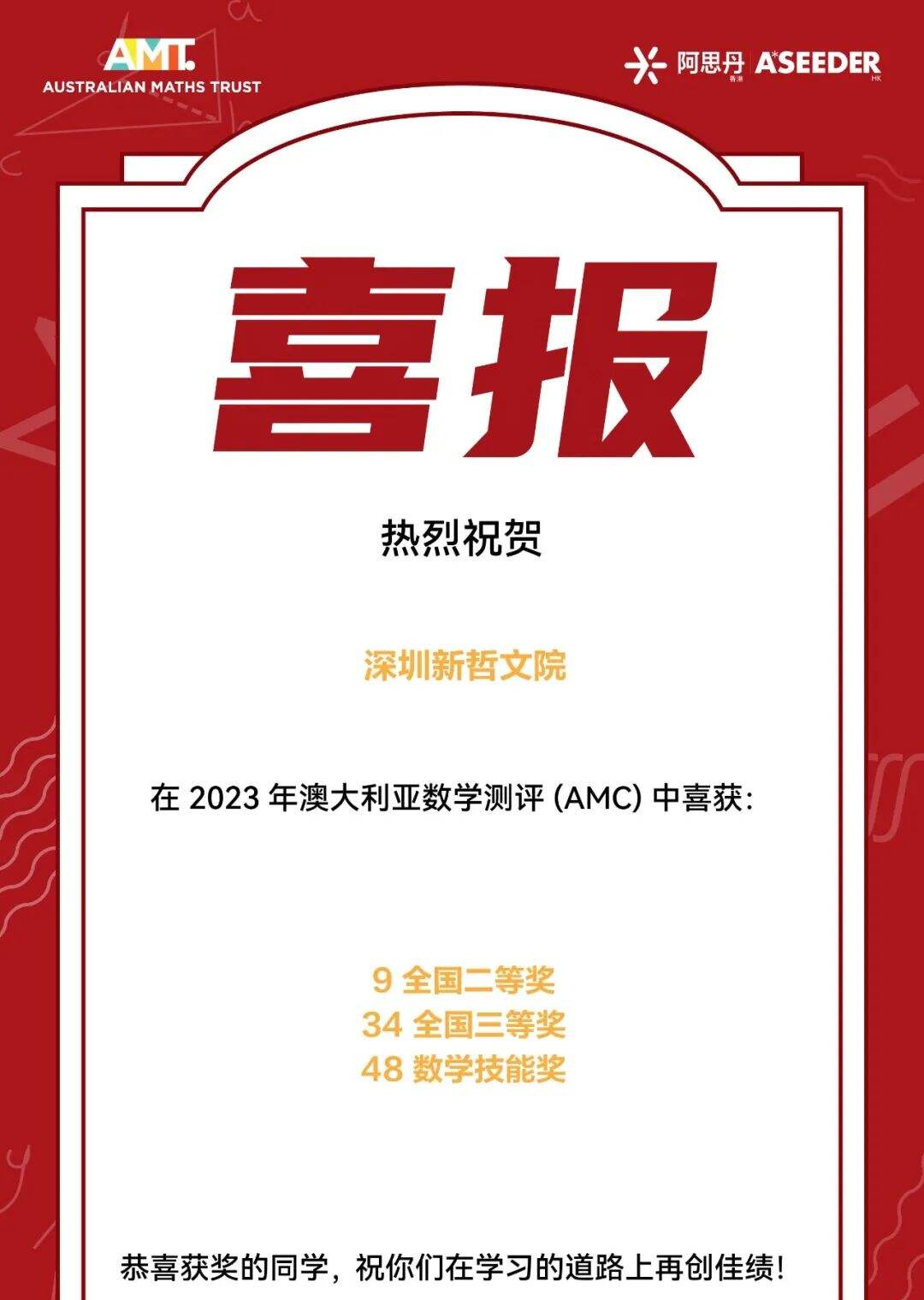 新哲文院：2022-2023学年竞赛成绩汇总+校园开放日预约报名！