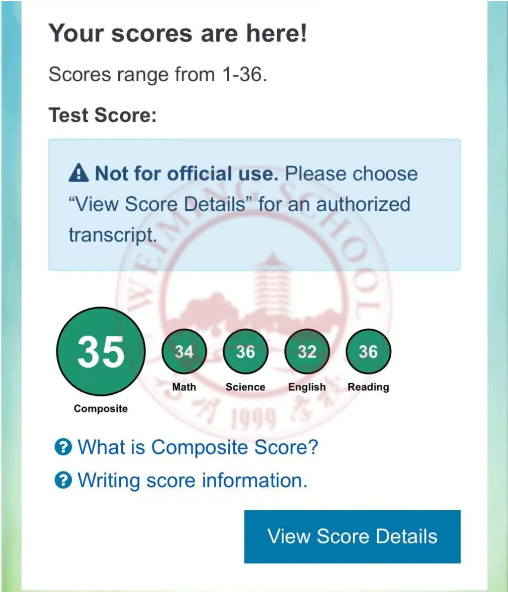 鼓掌！深圳市南山为明学校国际部ACT高分喜报！