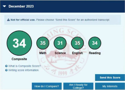 鼓掌！深圳市南山为明学校国际部ACT高分喜报！