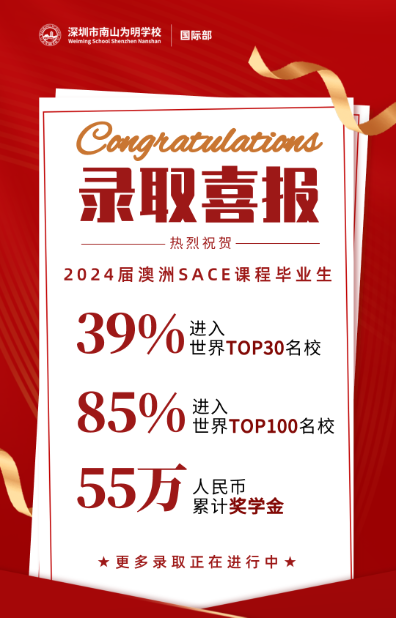 深圳市南山为明学校国际部：2024届优秀毕业生！