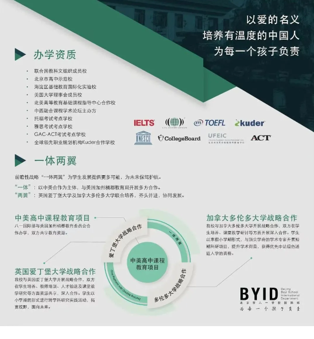 北京八一学校国际部 2024年招生启动