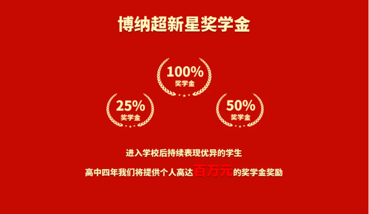 深圳市博纳学校：正式推出「 超新星奖学金 」！