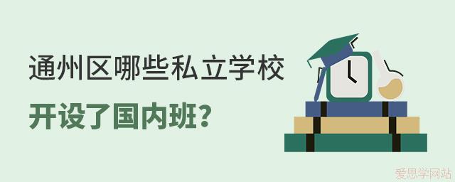 2024年北京市通州区哪所私立学校开设了国内班？