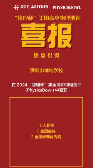 深圳市博纳学校：5大赛事齐发，18项大奖！