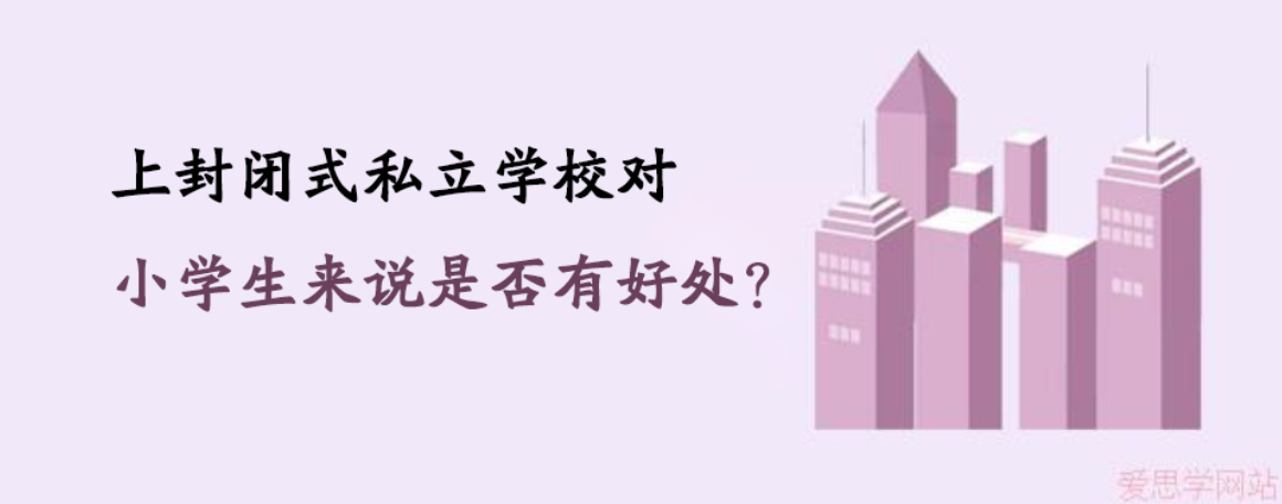 上封闭式私立学校对小学生来说是否有好处？