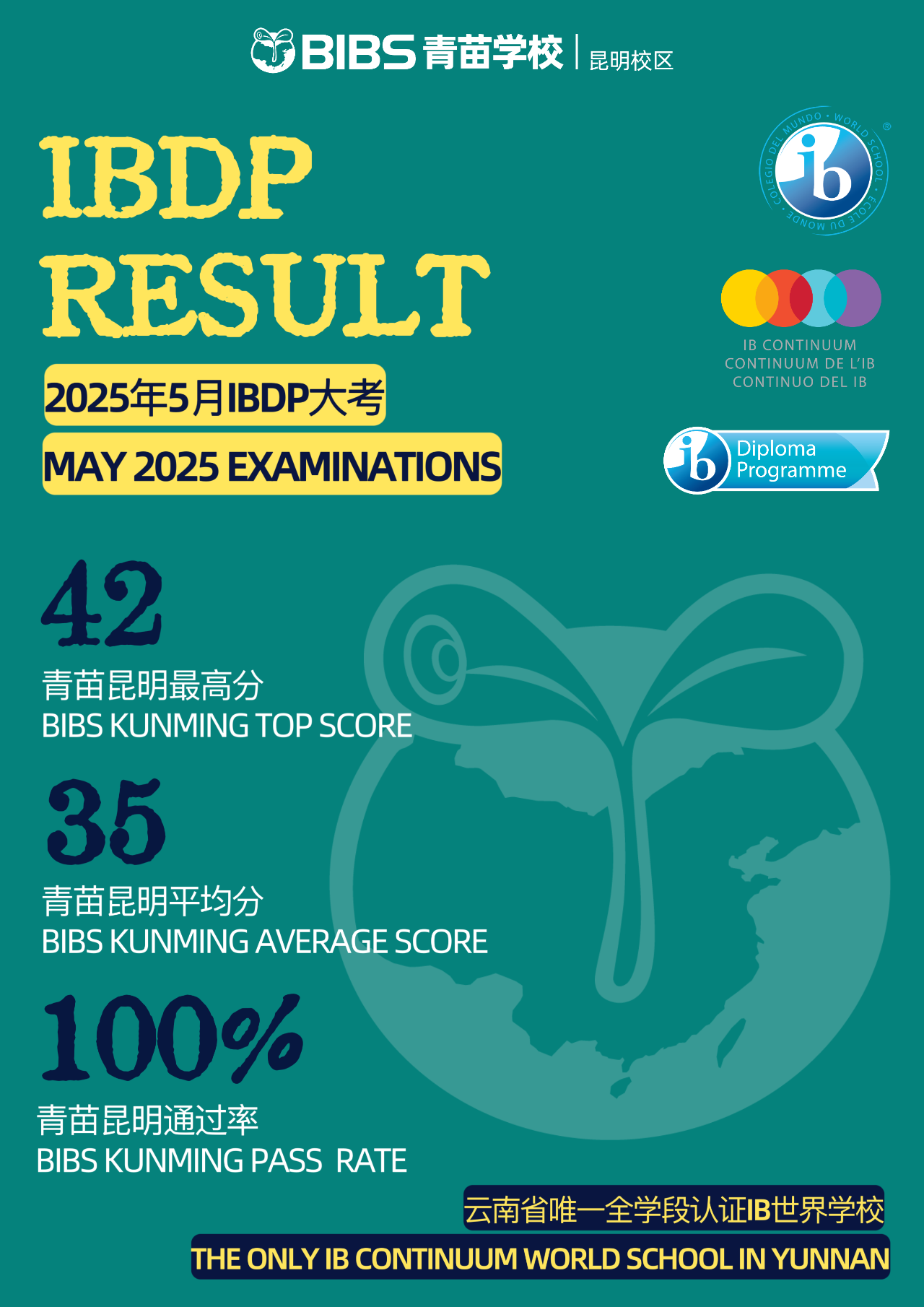喜報！IB大考放榜，青苗昆明學(xué)子勇奪42分高分